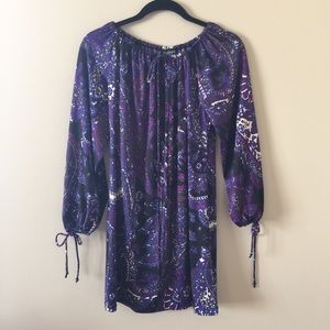Alyn Paige paisley print mini dress